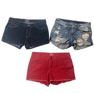 Old Navy & H&M Women's Multicolor Denim Raw Hem Mini Jean Shorts 3pc Lot Size 8
